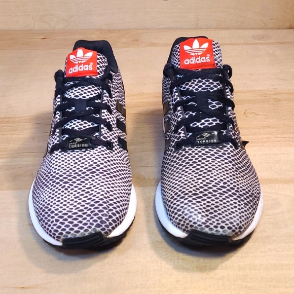 Adidas ZX Flux Torsion Black White Athletic Men's Shoes - Picture 3 of 10